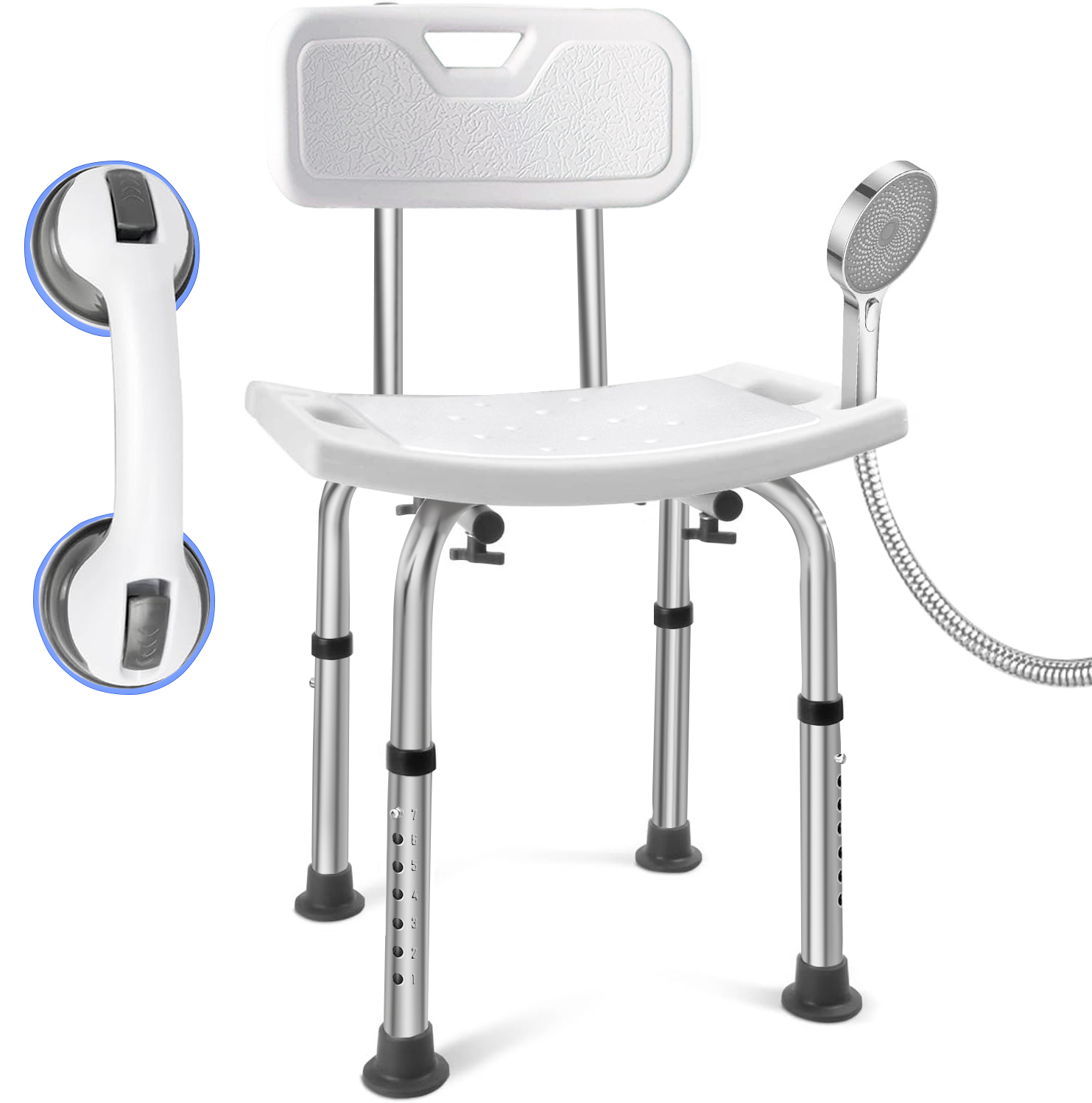 Drive Medical Premium Series Shower Chair with Back and Arms