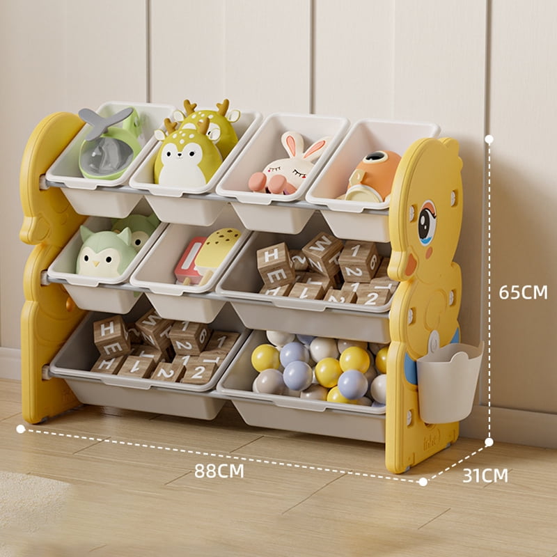 Camkey Toy Storage Organizer with Removable Bins - Durable Construction ...