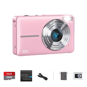 Camkory Digital Camera, FHD 1080P 44MP Point And Shoot, 16X Zoom, Compact Small, With 32GB SD Card And Lanyard, Best Gift For Birthday