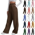 thumbnail image 1 of Camleand 2024 Cinch Bottom Sweatpants Women's Casual High Waisted Pockets Joggers Sport Workout Active Baggy Lounge Trousers Dark Blue M, 1 of 6