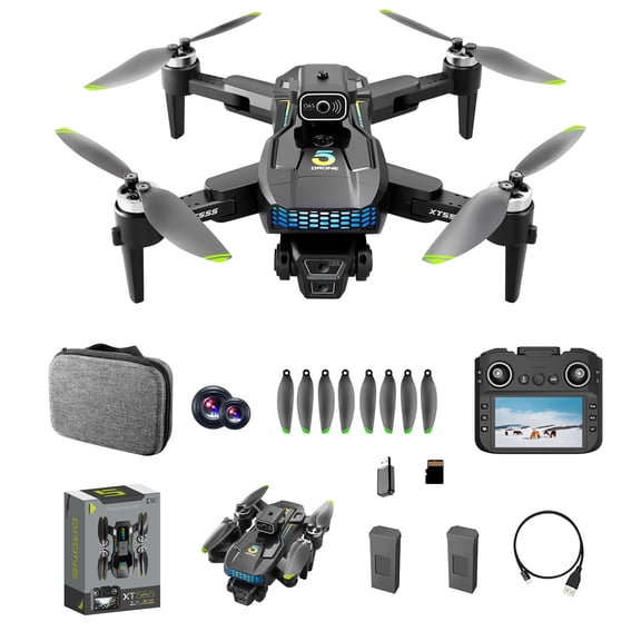 Camlekor XT555 GPS Drone Features A 4K Camera, A 4.5-inch HD Screen, Brushless Motors, and Obstacle Avoidance Capabilities. It Is Lightweight and Foldable, Making It Ideal for Adults.