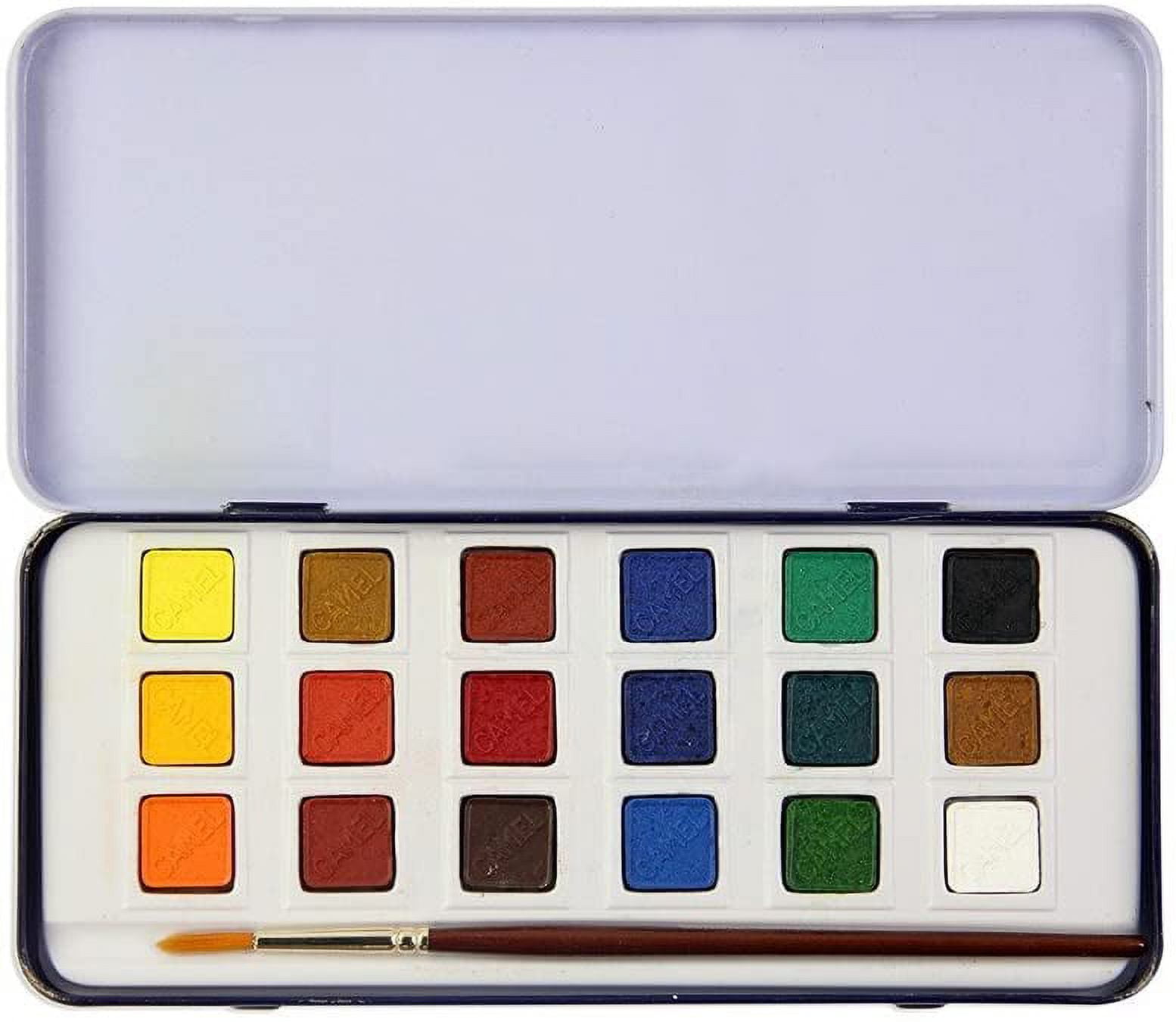 Camlin Kokuyo Water Color Cake Set - 24 Shades In Plastic Box, Art Supplies For Kids & Beginners