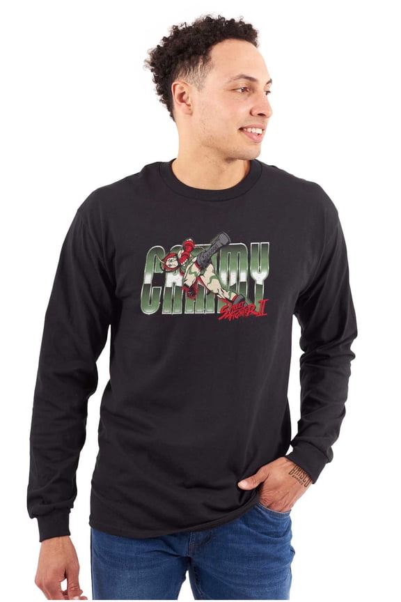 Cammy Street Fighter Gaming Nerd Long Sleeve TShirt Men Women Brisco Brands S