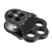 Camnal 30KN Hitch Climber Pulley - Dual Bearing Rescue Equipment for Rigging, Hauling, Arborist, and Tree Climbing Black, 3.7 x 2.6 inches / 94 x 67 mm
