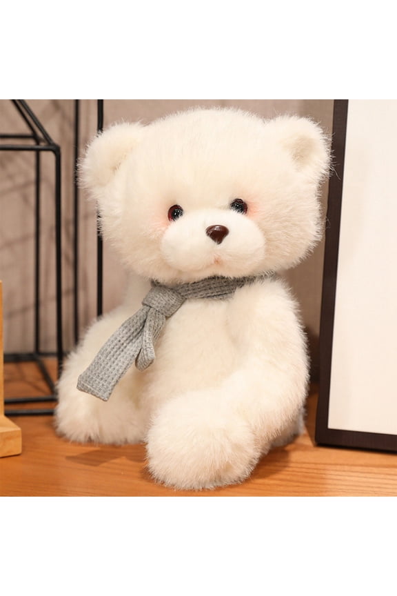 9.8” Small Teddy Bear with Cute Grey Teddy Bear Stuffed Animals Soft Stuffed Bear Plush Bear Plushie Toys Gifts for Girlfriend Boyfriend Kid