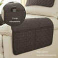 thumbnail image 1 of Camnix Armrest Cover, Sofa Armrest Organizer Non-Slip Arm Chair Bedside Caddy Storage Organizer for Recliner Couch with 2 Pockets for Cell Phone TV Remote Control Magazines, 1 of 6