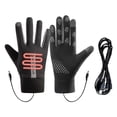 thumbnail image 1 of Camnix Electric Heated Gloves for Women Men, Rechargeable USB Winter Hand Warmer Glove, 3 Temperature Control Levels, Heated Gloves for Cycling Riding Hunting Fishing Ski Snow Mittens, 1 of 8