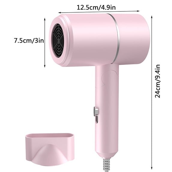 Camnix High Speed Ionic Hair Dryer for Fast Drying & Frizz Control – Lightweight Blow Dryer with Heat Protection for Women & Men, Professional Travel Hair Dryer, Pink