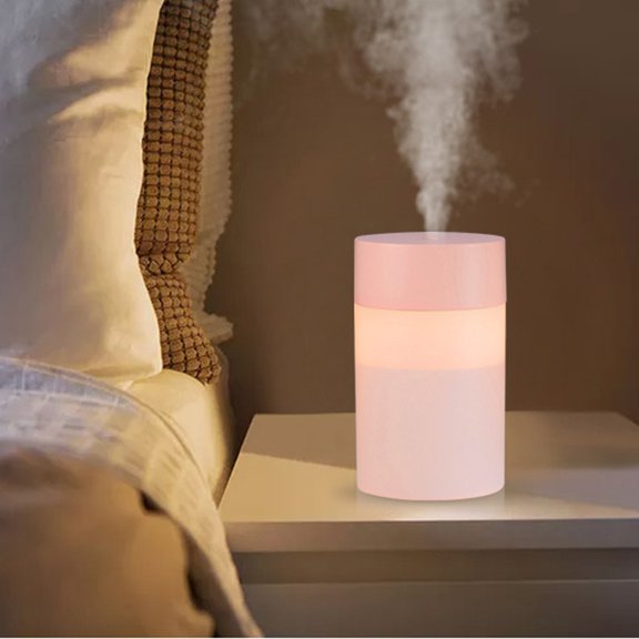Camnix Humidifier Flame Fire Diffuser: 260ml Super Quiet Essential Oil Diffuser Changed Flame Light Spray Aromatherapy Humidifier 2/4/6H Timer Auto Shut Off for Bedroom,Gift (Green)