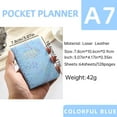 thumbnail image 1 of Camnix Mini 2025 Pocket Agenda, PU Texture Cover 120 Pages Daily Planner A7 Week to View Appointment Diary Planner and Organiser Palm-Sized Calendar Notebook with Morandi Sticky Tabs, 1 of 6