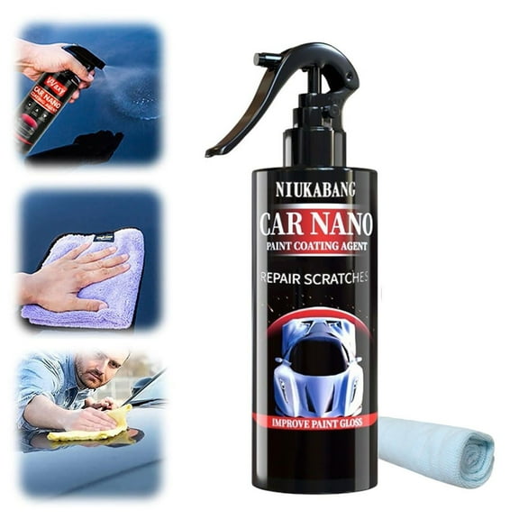 Camnix Multi-Functional Coating Renewal Agent, 3 in 1 Ceramic Car Coating Spray, High Protection Quick Car Coating Spray, Plastic Parts Refurbish Agent, Nanotechnology Car Scratch Repair Spray