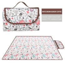 Camnix Outdoor Picnic Blanket Large, 59”x39” Waterproof Picnic Mat Foldable Camping Blanket Portable with Carry Strap for Beach Mat