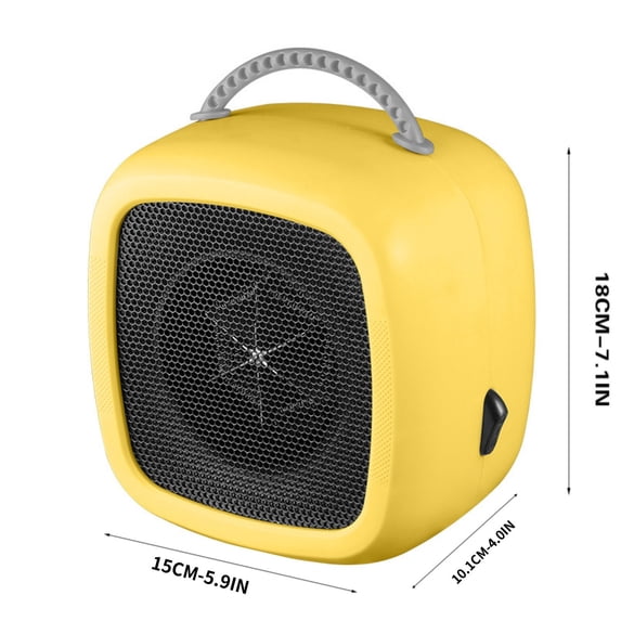 Camnix Portable Small Ceramic Space Heater w/Thermostat, 1200W Indoor Electric Space Heater Fan with Overheat & Tip-Over Protection, Heat Up 200 Square Feet for Office Room Dorm Desk