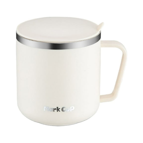 Camnix Stainless Steel insulated Coffee Mug with Lid & Handle - 13.5 oz Dishwasher Safe Mom & Dad Tea Mug - Adorable Coffee Cup Gift for New Parents