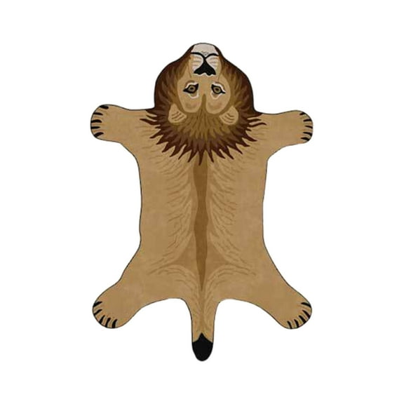 Camnix Tiger Shaped Rug Bath Mat Tiger Bathroom Rug Non-Slip Door Mat Animals Printed Area Rug Carpet Small Home Decor Mat Playmat Bathroom Shower Rugs, 35.4x23.6inch