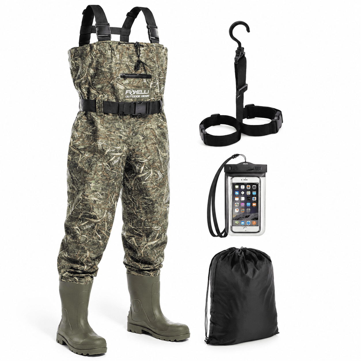 Camo 7 Waterproof Chest Waders for Fishing,, and Outdoor Use - Walmart.com