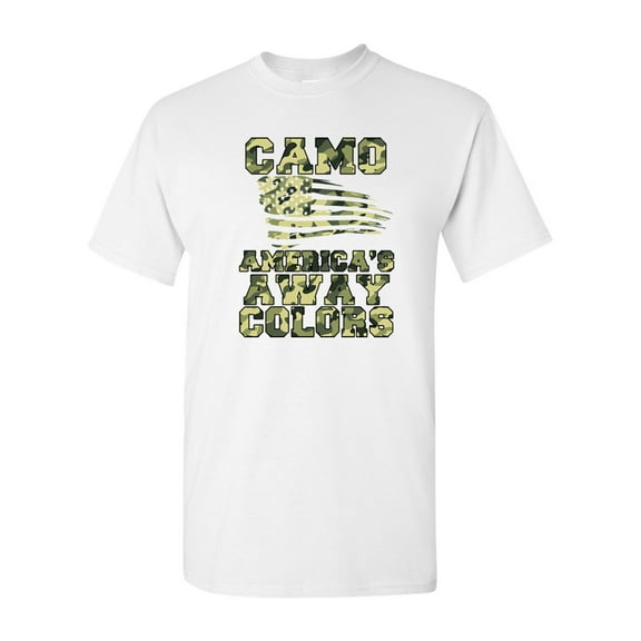 Camo America's Away Colors USA DT Adult T-Shirt Tee