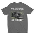 thumbnail image 1 of Camo American Flag Truck Driver Veteran Trucker Unisex T-Shirt, 1 of 7