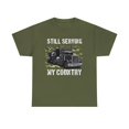 thumbnail image 1 of Camo American Flag Truck Driver Veteran Trucker Unisex T-Shirt, 1 of 2