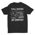 thumbnail image 1 of Camo American Flag Truck Driver Veteran Trucker Unisex T-Shirt, 1 of 8