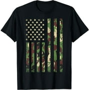 Camo American Flag USA Camouflage Men Boys Women Girls Kids T-Shirt