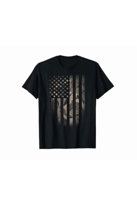 Camo American Flag Usa Military Tactical Camouflage Desert Shirt Hot Trending Shirt, Vintage Birthday Gift