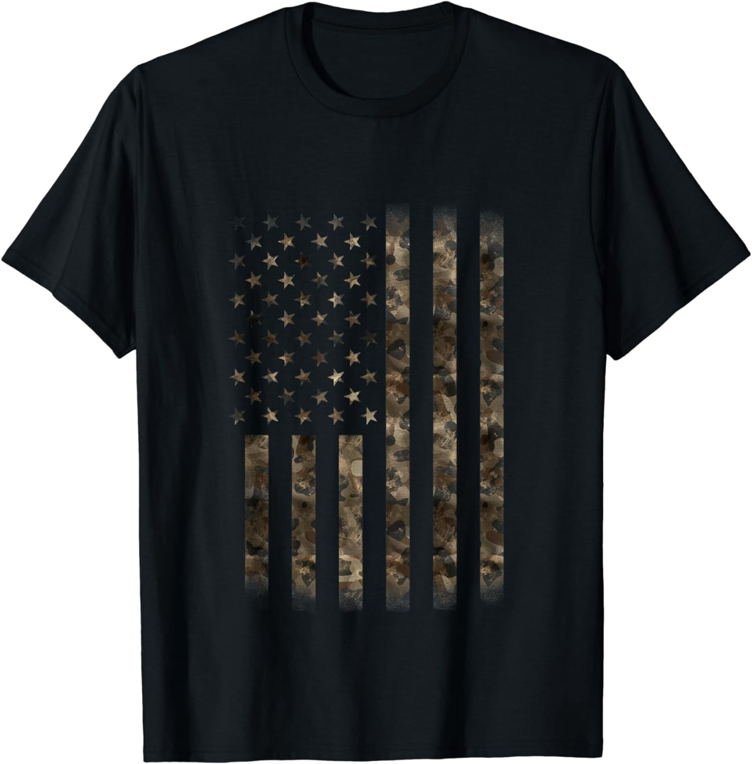 Camo American Flag With Sandy Desert Camouflage T-Shirt - Walmart.com