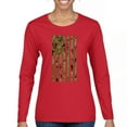 thumbnail image 1 of Camo American Flag Women's Long Sleeve T-shirt USA Military Proud Army Veteran RED Friday 4th of July Camouflage Patriot, 1 of 7