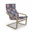 thumbnail image 1 of Camo Armchair Pad and Slipcover, Victorian Theme Pink Retro Design Roses Urban Fashion Nature Feminine, 1 Piece Soft Cushion Replacement with Removable Cover, Violet Blue Sage Green, by Ambesonne, 1 of 1