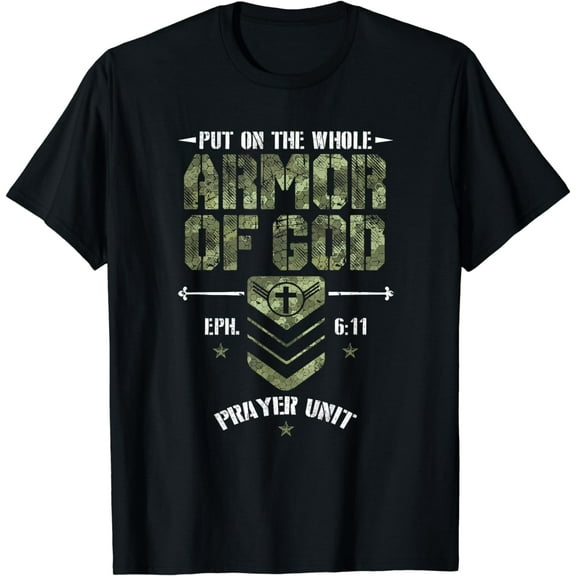Camo Armor Of God Christians Religious Camouflage T-Shirt