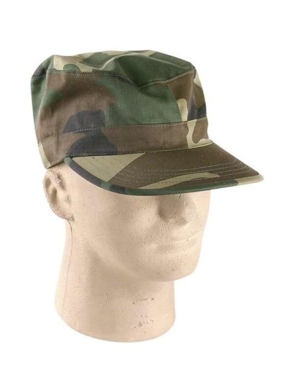 Army Hat Cap - Camouflage - Military - Costume Accessory - Teen Adult