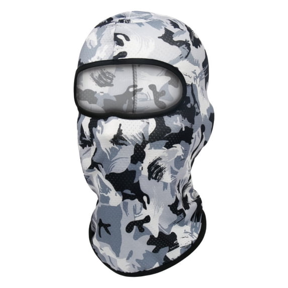 Camo Balaclava Face Mask Breathable Mesh Tactical Hood for Hunting Fishing Airsoft Paintball Outdoor Activities Camping Travel