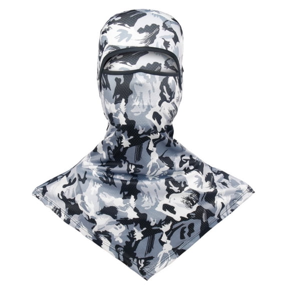 Camo Balaclava with Neck Gaiter Mesh Breathable Hunting Fishing Mask for Outdoor Tactical Camping Sports Hiking Travel