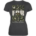 thumbnail image 1 of Camo Bear California Republic Oversize Juniors Soft T Shirt Deep Heather SM, 1 of 1