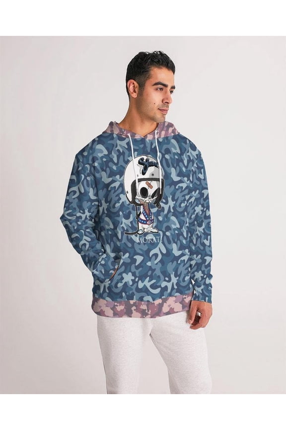 Camo Blue X Skull Hoodie