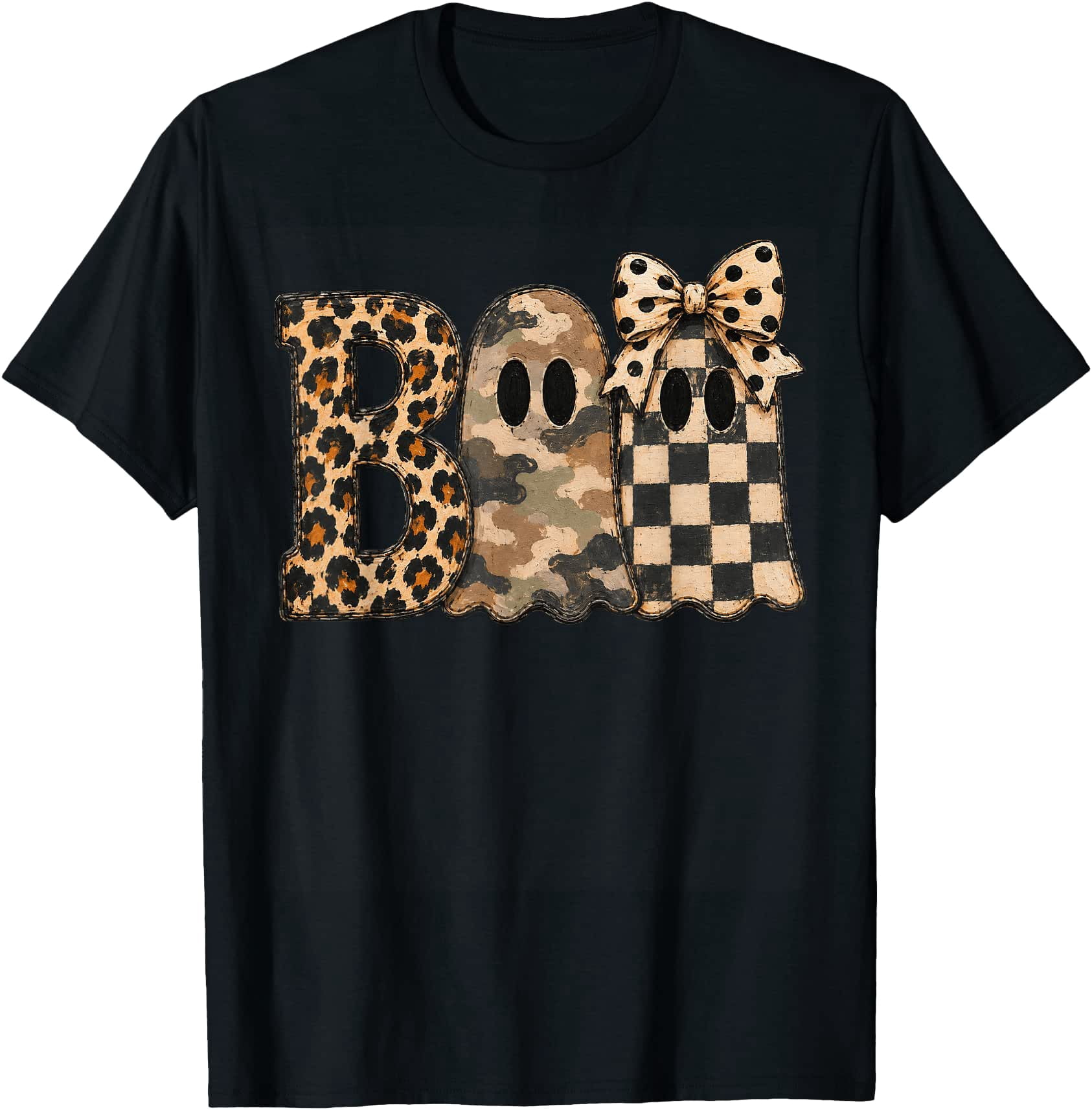 Waman Boo Camo Boo, Halloween Ghost T-Shirt - Walmart.com