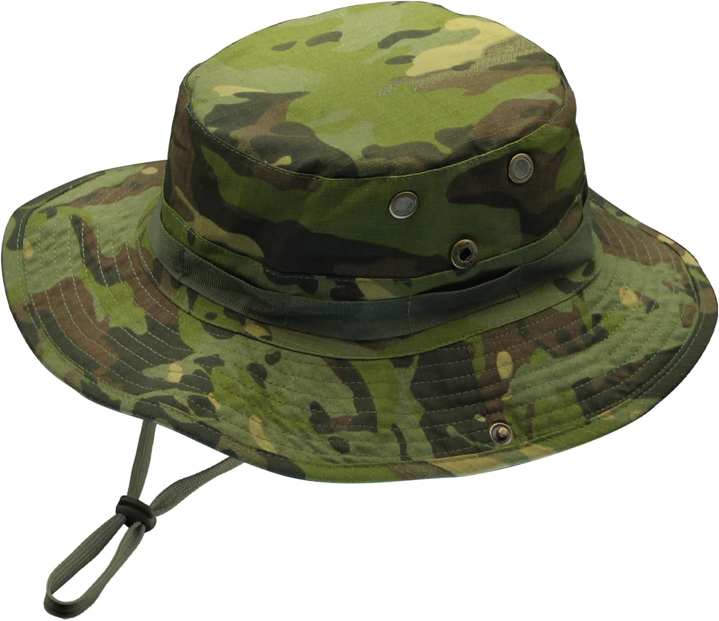Chapeau Camouflage à Large Bord – UPF50+ Pour Chasse, Pêche, Randonnée Et Activités Outdoor