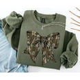 thumbnail image 1 of Camo Bow Sweatshirt,Camo Coquette Sweatshirt,Duck Hunting Shirt,Old School Camo Shirt,Fall Shirt,Camouflage Bow Shirt,Camo Coquette Shirt Sweatshirt All Size S-5XL, 1 of 5
