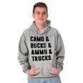 thumbnail image 1 of Camo Bucks Trucks Cute Hunter Son Hoodie Hooded Sweatshirt Men Brisco Brands L, 1 of 6