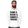 thumbnail image 1 of Camo Bucks Trucks Cute Hunter Son Men's Big & Tall Graphic Hoodie Brisco Brands 5X, 1 of 5
