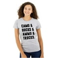 thumbnail image 1 of Camo Bucks Trucks Cute Hunter Son Womens Slim Fit Graphic Tee Brisco Brands S, 1 of 5