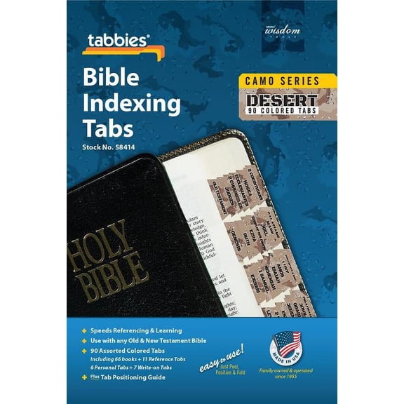 Camo: Camo Desert Bible Indexing Tab: Desert Camo Bible Tabs (Other)