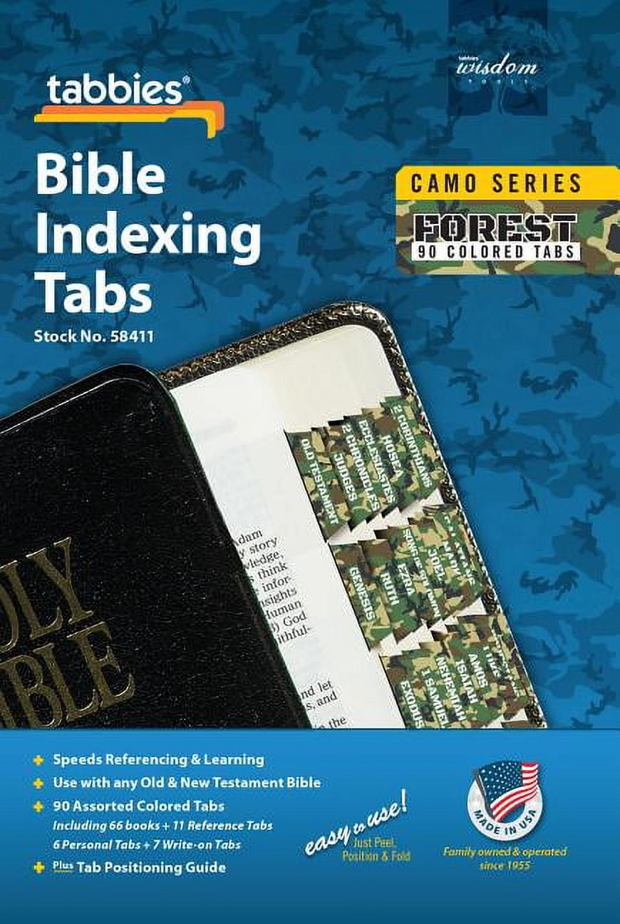 Camo: Camo Forest Bible Indexing Tab: Forest Camo Bible Tabs (Other)