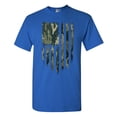 thumbnail image 1 of Camo Camouflage American Flag Patriotic Support DT Adult T-Shirt Tee, 1 of 2