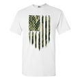 thumbnail image 1 of Camo Camouflage American Flag Patriotic Support DT Adult T-Shirt Tee, 1 of 2