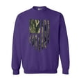 thumbnail image 1 of Camo Camouflage American Flag Patriotic Support DT Crewneck Sweatshirt, 1 of 2