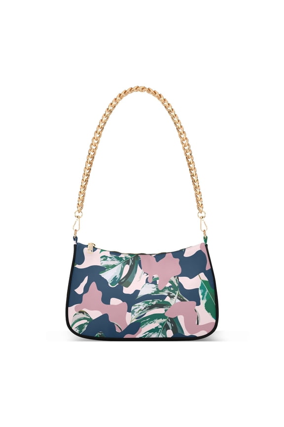 Camo Camouflage Womens Chain Shoulder Bag Tote Handbag Clutch Hobo Purse with Zipper for Travel Casual