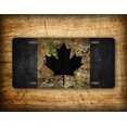 thumbnail image 1 of Camo Canada Flag License Plate Canadian Maple Leaf Auto Tag Camouflage and Black - Aluminum ( 12 inch x 6 inch ), 1 of 5