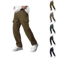 thumbnail image 1 of Camo Cargo Pants for Men Relaxed Fit Casual Straight Leg Hiking Utility Pants with Pockets, 1 of 8
