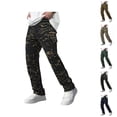 thumbnail image 1 of Camo Cargo Pants for Men Relaxed Fit Casual Straight Leg Camouflage Hiking Utility Pants with Pockets, 1 of 7